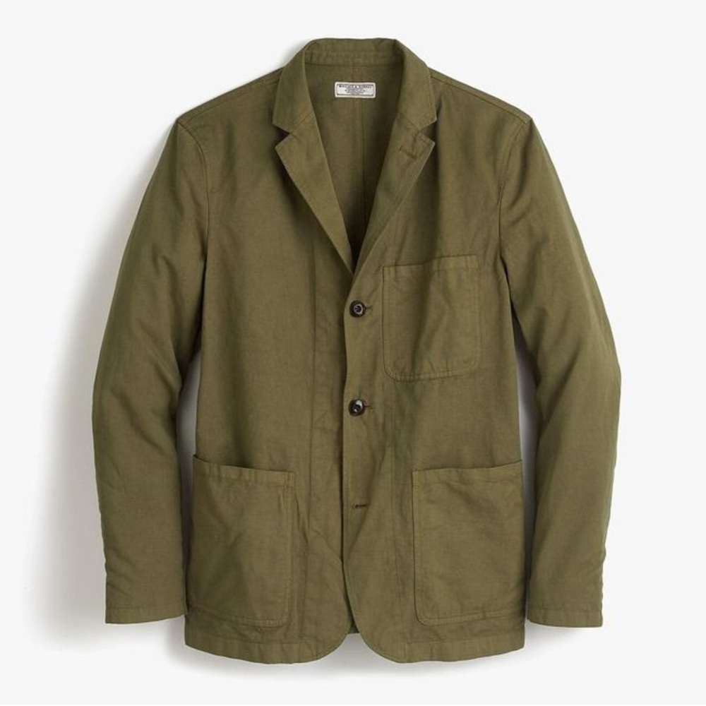 Wallace & Barnes Chore Blazer in Army Green